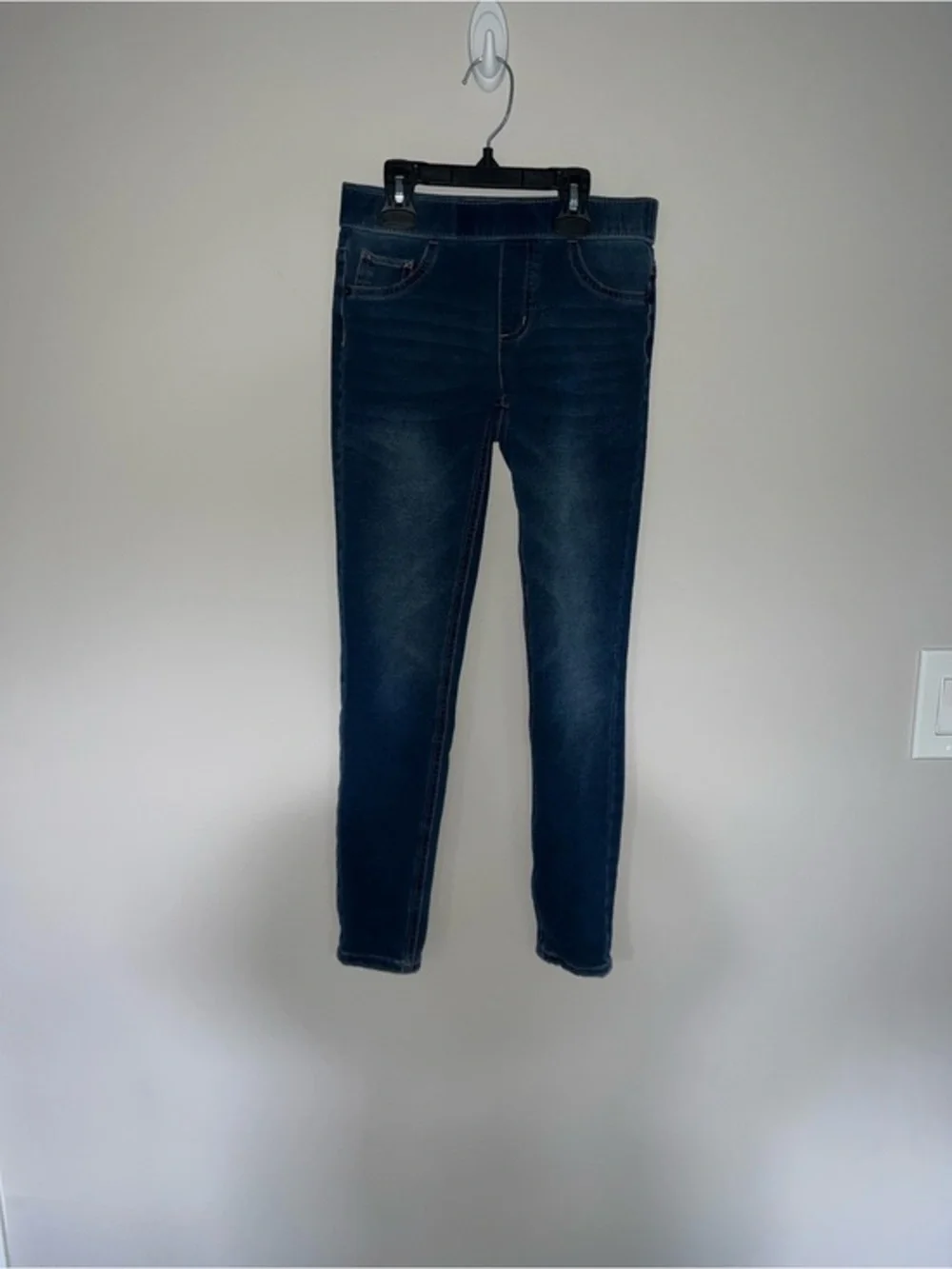 Navy blue jeans Justice 12 slim girls mid rise legging